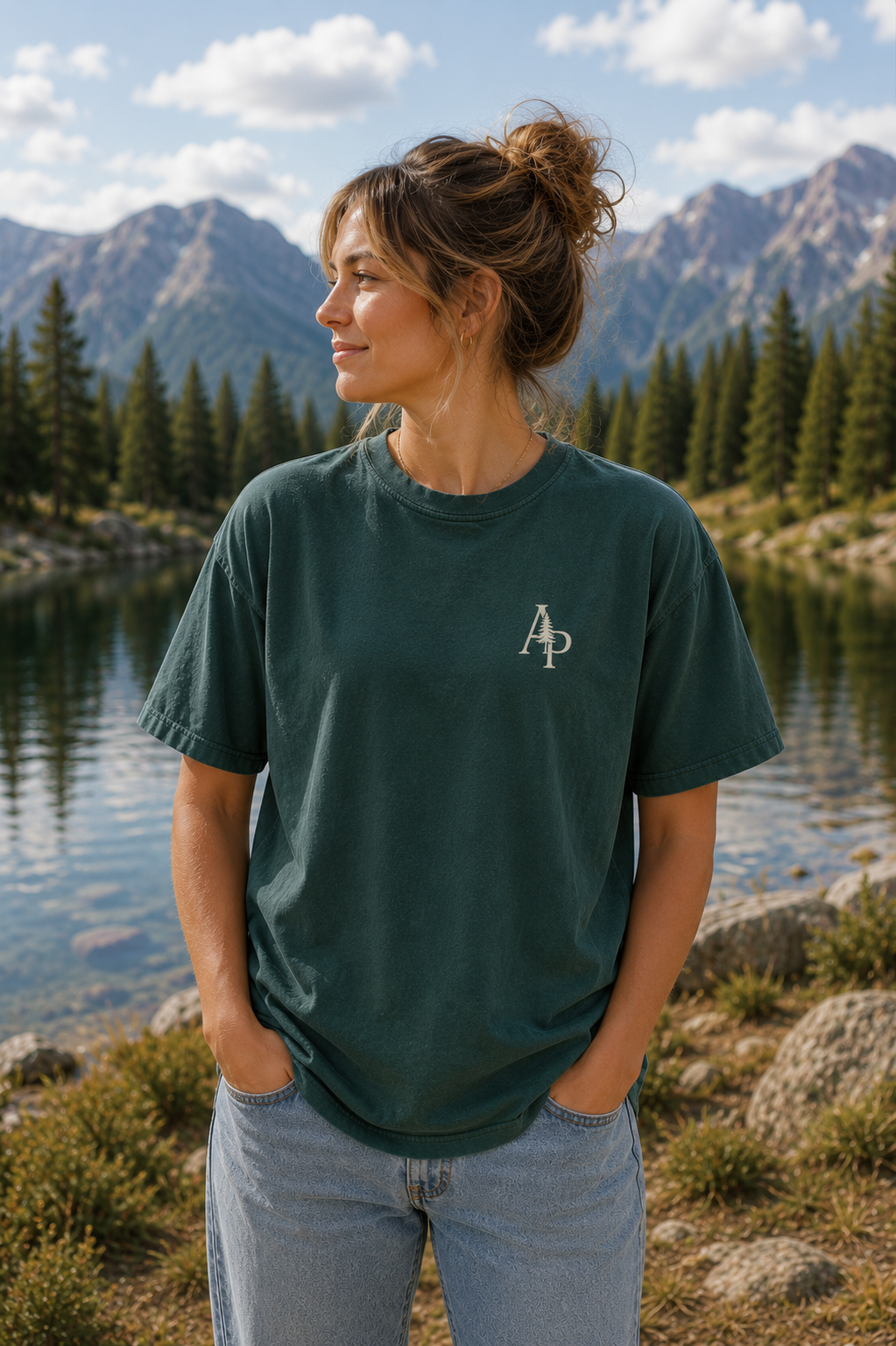 The Raised in the Pines Women's Pocket Tee